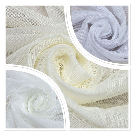 Dekoryum Color Chart Wholesale Linen Tulle Curtain Fabrics Living Room and Bedroom Curtains 3 Models 100% Polyester